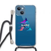 Abstract Spectrum: iPhone 13 mini Transparant Hoesje met koord