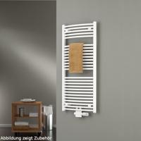 Handdoekradiator HSK Line Round| 50x121.5 cm | CV en/of electrische werking | Wit