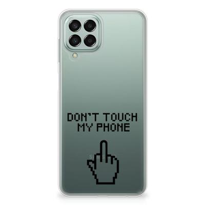 Samsung Galaxy M33 Silicone-hoesje Finger Don't Touch My Phone Samsung Galaxy M33 Silicone-hoesje Finger Don't Touch My Phone