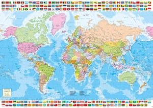 Legpuzzel Wereldkaart | Educa