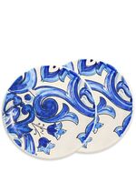 Dolce & Gabbana lot de 2 assiettes en porcelaine - Bleu