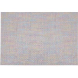 Cosy & Trendy Placemats rechthoekig - metallic pasteltinten geweven - 30 x 45 cm