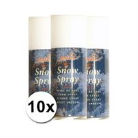 10 spuitbussen met kunstsneeuw 150 ml