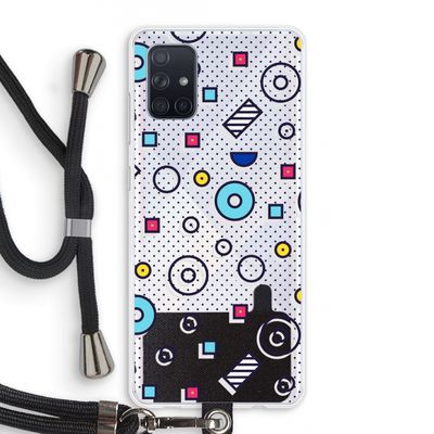 8-bit N°9: Samsung Galaxy A71 Transparant Hoesje met koord