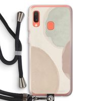 Geo #8: Samsung Galaxy A20e Transparant Hoesje met koord