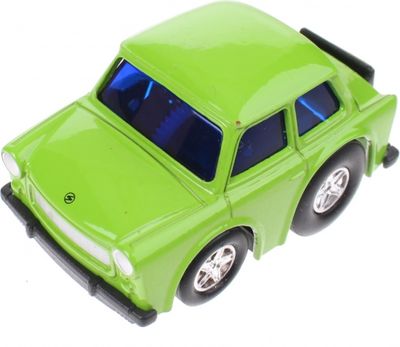 Goki metalen mini racer Trabant 601 groen 5 cm