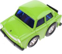 Goki metalen mini racer Trabant 601 groen 5 cm - thumbnail