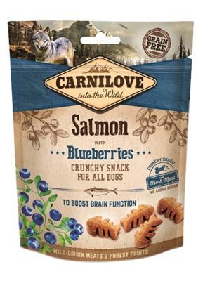 CARNILOVE CRUNCHY SNACK ZALM / BLAUWE BES