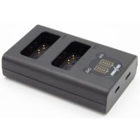 ChiliPower Olympus BLN-1 dubbellader voor 2 camera accu's (tegelijk)