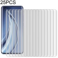 25 PC's voor Xiaomi Mi 10 Pro 5G 9H HD 3D Curved Edge Tempered Glass Film (Transparant)