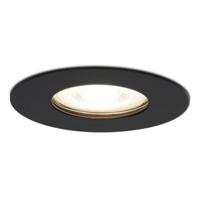 Bari LED inbouwspot - 4 Watt 345 Lumen - 4000K neutraal wit - GU10 - Dimbaar - Rond - IP64 Waterdicht - zwart - Voor binnen, buiten en badkamer