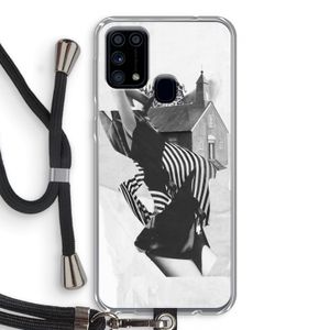 House: Samsung Galaxy M31 Transparant Hoesje met koord