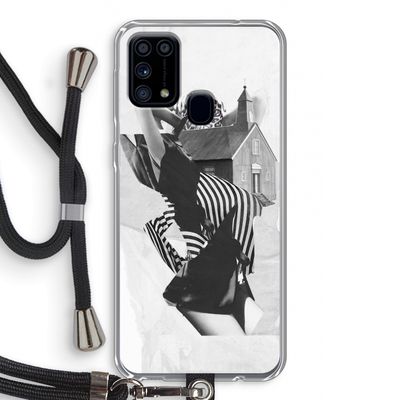 House: Samsung Galaxy M31 Transparant Hoesje met koord