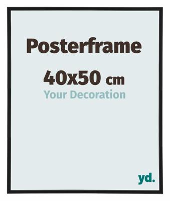 Posterlijst 40x50cm Zwart Mat Kunststof Paris