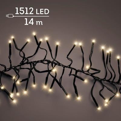 Clusterverlichting led 1512 lampjes soft gold