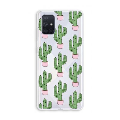 Cactus Lover: Galaxy A71 Transparant Hoesje