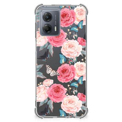 Motorola Moto G53 Case Butterfly Roses Motorola Moto G53 Case Butterfly Roses