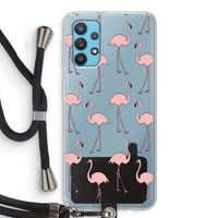 Anything Flamingoes: Samsung Galaxy A32 4G Transparant Hoesje met koord