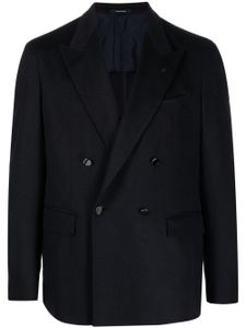 Tagliatore blazer boutonné à revers pointus - Bleu