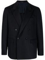 Tagliatore blazer boutonné à revers pointus - Bleu