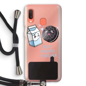 Best Friend Forever: Samsung Galaxy A20e Transparant Hoesje met koord
