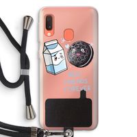 Best Friend Forever: Samsung Galaxy A20e Transparant Hoesje met koord