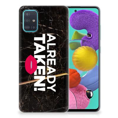 Samsung Galaxy A51 | Siliconen hoesje | met naam Already Taken Black