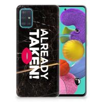 Samsung Galaxy A51 | Siliconen hoesje | met naam Already Taken Black