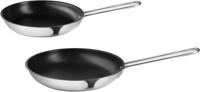 Eva Solo Koekenpannenset - Koekenpan ø 24 cm + ø 28 cm - RVS - Heat Control - 2 Delig