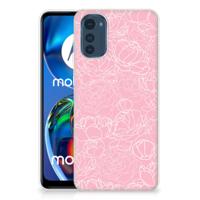 Motorola Moto E32/E32s | TPU Case | White Flowers