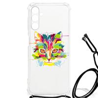 Samsung Galaxy A13 5G | A04s Stevig | Bumper Hoesje | Cat Color