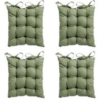 Toscane kussen Basic groen 46 cm x 46 cm (4 stuks) Madison - Madison