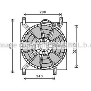 Ava Cooling Ventilatormotor-/wiel motorkoeling FT7580