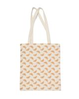 HEMA Canvas Tas 42x36cm Croissants Beige