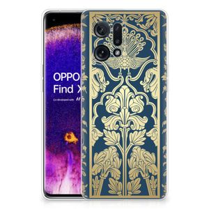 OPPO Find X5 TPU Case Beige Flowers