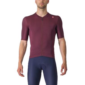 Castelli Espresso fietsshirt korte mouw donkerrood heren M