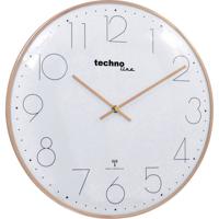 Techno Line WT 8235 gold optik Wandklok Zendergestuurd 350 mm x 25 mm Rose gold - thumbnail