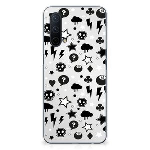 Silicone Back Case OnePlus Nord CE 5G Silver Punk