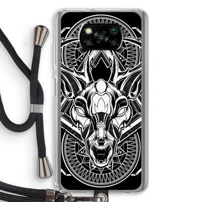 Oh Deer: Xiaomi Poco X3 Pro Transparant Hoesje met koord