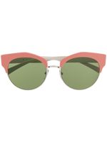 Marni Eyewear lunettes de soleil à monture papillon - Rose