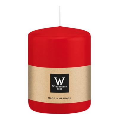 Cilinderkaars/stompkaars - rood - 6 x 8 cm - 29 branduren