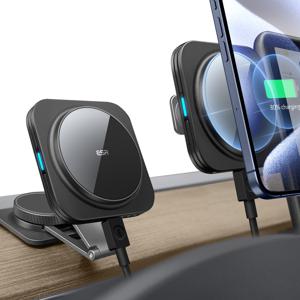 Touchscreen Wireless Car Charger (HaloLock) Black