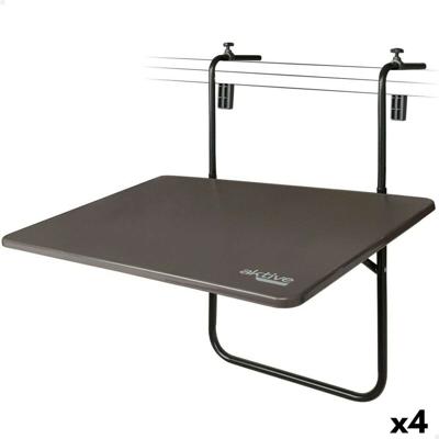 Vouwtafel Aktive Om op het balkon te hangen Staal 60 x 66,5 x 40 cm (4 Stuks)