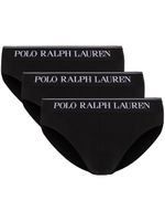 Polo Ralph Lauren lot de trois slips à taille à logo - Noir