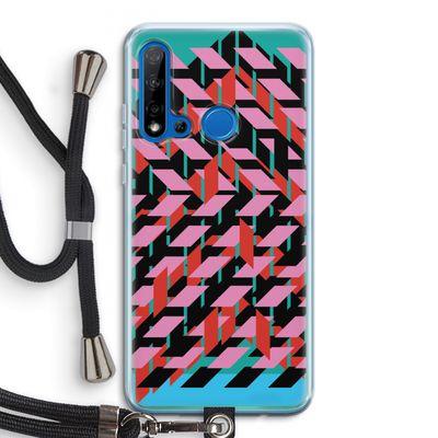 Skew Blush 2: Huawei P20 Lite (2019) Transparant Hoesje met koord