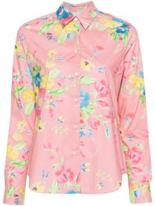 ASPESI chemise en coton à fleurs - Rose