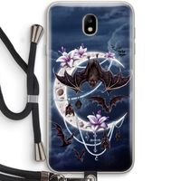Vleermuizen Maan: Samsung Galaxy J7 (2017) Transparant Hoesje met koord