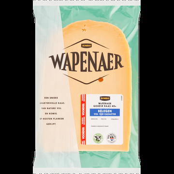Wapenaer Goudse Kaas 48+ Belegen Plakken Voordeelverpakking ca. 350 g bij Jumbo