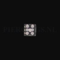 Balletje 1.2 mm acryl dobbelsteen Balletje 1.2 mm acryl dobbelsteen