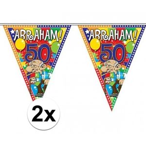 2x stuks Abraham vlaggenlijnen van 10 meter   -
